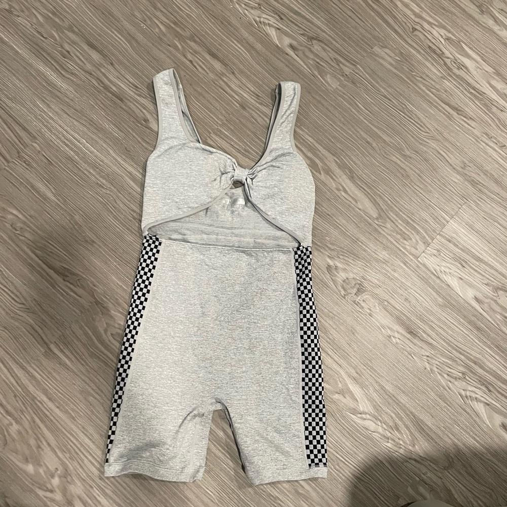 Grey romper , good for working out